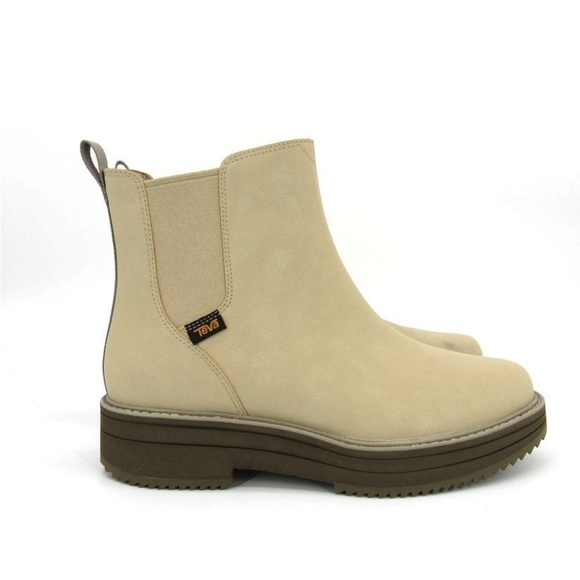 TEVA MIDFORM CHELSEA WOMEN'S ANKLE BOOTS size 8.5 IN SESAME NWOT - Picture 2 of 11
